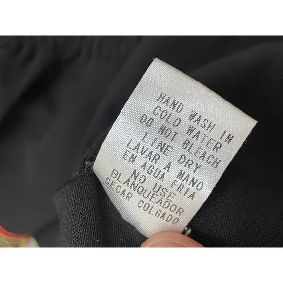 Free People Fleur du Jour Women's S Black Dress Mini Floral Embroidered Boho - Picture 11 of 11